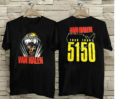 Rare Van Halen 5150 1986 Tour Concert T-Shirt Vintage Van Halen Classic T-Shirt • $19.99