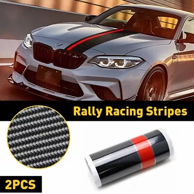 5D Carbon Fiber Car Hood Racing Sticker Stripe Decal For BMW Performance Sports • $10.99