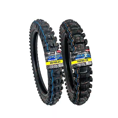 Dunlop MX34 100/90-19 80/100-21 Front Rear Tire Set Dirt Bike MX 34 Motorcycle • $249.99