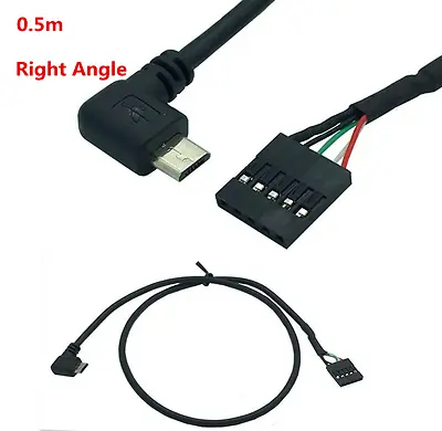 £4.95 • Buy Micro USB Male To Dupont 5 Pin Female Header Motherboard PC Cable Cord Connector