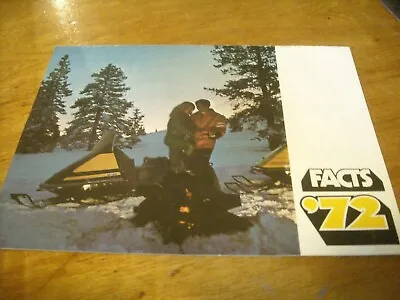 1972 Vintage SKI DOO Snowmobile Full Line Brochure TNT Blizzard • $18.23