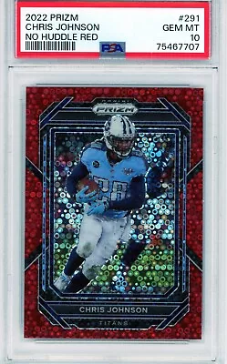 2022 Panini Prizm - Chris Johnson #291 - Red Disco /50 - Tennessee Titans PSA 10 • $11.82