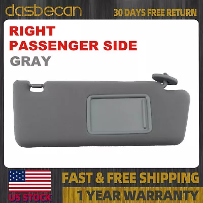 Right Side Gray Sun Visor W/o Lights For Toyota Tacoma 2005-2014 74310-04081-B0 • $24.89