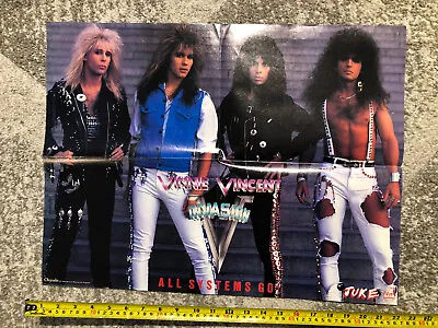 Vinnie Vincent Invasion POSTER - Australia 1988 Juke Magazine KISS • $24.99