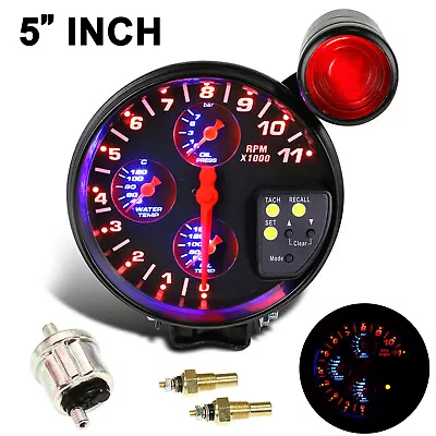 5  Car Racing RPM Tachometer Water Oil Temperature Gauge Oil Pressure Meter U8F6 • $42.95