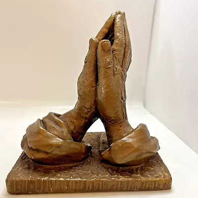 Marwal Ind Inc Christian M. Lucches Sculpture Praying Hands Brown • $45