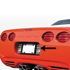 Corvette License Plate Frame - Altec Louvered Black : 1997-2004 C5 & Z06 • $84.95