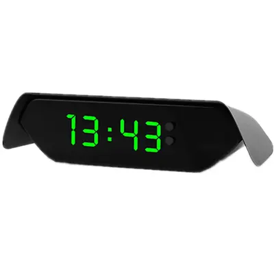 Solar Power Car Digital Clock Thermometer Time Temp Meter Dashboard Accessories • $22.40