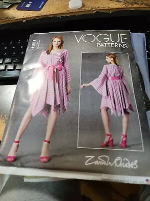 NEW/UNCUT Vogue Zandra Rhodes R11081 Designer Dress Pattern (Sizes X-SM SM MD) • $7