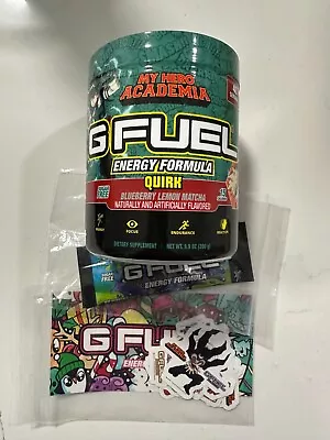 G Fuel My Hero Academia Quirk Blueberry Tub + Anime Stickers + G Fuel Samples • $38