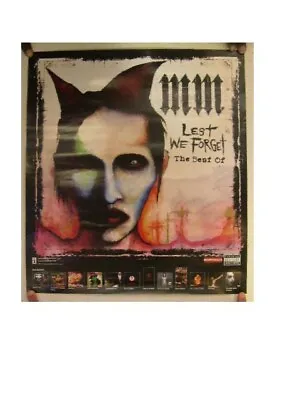 Marilyn Manson Poster MM Lest We Forget The Best Of • $101.67