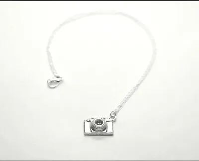 Camera Charm Necklace 925 Sterling Silver Chain - Fabulous Gift Idea • £4.99
