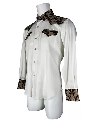 Shrine Gothic Rocker Tapestry Cowboy Steampunk White Wedding Victorian Shirt  • $89.99