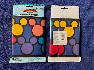 Disney Mickey Mouse Decorative Border Washable (5 Yd. × 6.83 In.) NEW! • $9.95