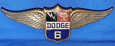 Vintage 1928 1929 Dodge Brothers Victory Six Radiator Emblem Wings Badge • $199.99