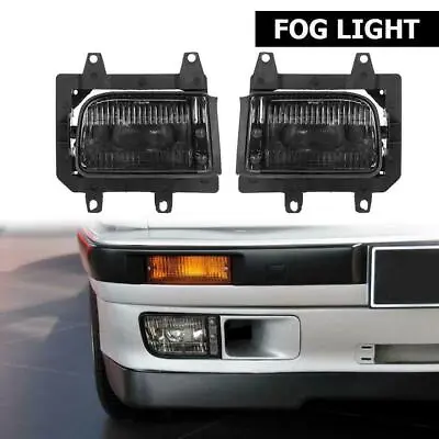 Front Bumper Fog Lights Driving Lamp Cover Smoke Lens For BMW E30 325i 1985-1993 • $42.59