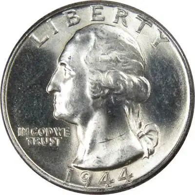 1944 Washington Quarter BU Uncirculated Mint State 90% Silver 25c US Coin • $17.99