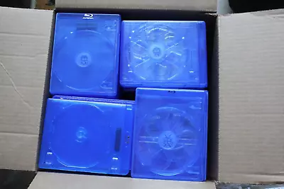LOT OF 100 USED 2-Disc Single EMPTY BLU-RAY REPLACEMENT CASES • $59.99