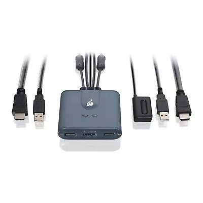 IOGEAR 2-port HD HDMI USB KVM Switch GCS82DPC • $67.64