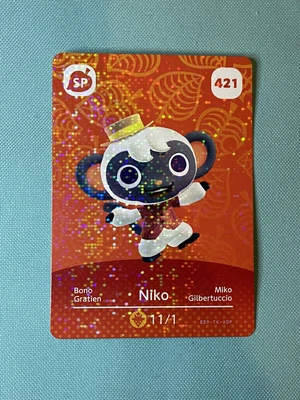 $1.65 • Buy 421 Niko - Animal Crossing Amiibo Card Series 5