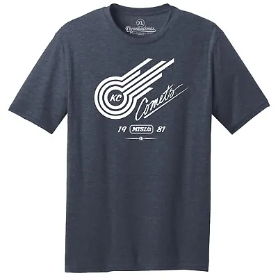 Kansas City Comets 1981 Logo MISL Soccer TRI-BLEND Tee Shirt • $22