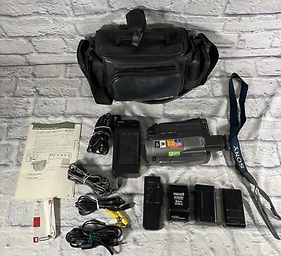 SONY Handycam Vision CCD-TRV53 8mm Video Camcorder VCR Player W/ Accessories • $160