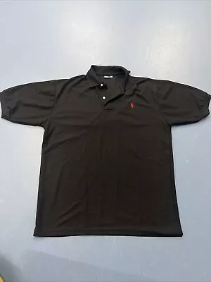 Ralph Lauren Polo Shirt Mens 2XL Regular Fit Black Casual Short Sleeve • $21.99