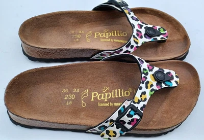 £34.99 • Buy Birkenstock Papillio Multicoloured Animal Print Turin - Uk 3.5, Eur 36 Regular
