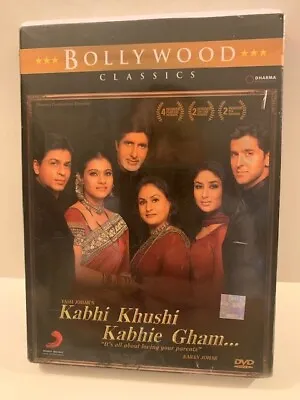 Kabhi Khushi Kabhie Gham - Shahrukh Khan Hrithik Roshan - Bollywood Movie DVD • $25