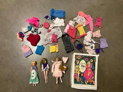 Lot Of Vintage 1970 Topper Toys Dawn Dolls (3)  Case Clothing - Made In Canada • $29.43