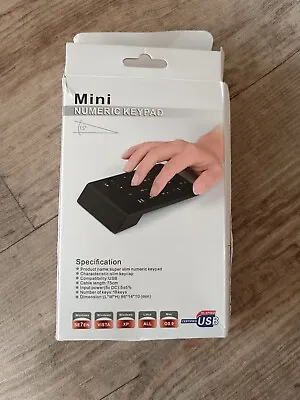 Mini Hand Keypad One Handed Gaming Keyboard Computer Numeric Pad • £5