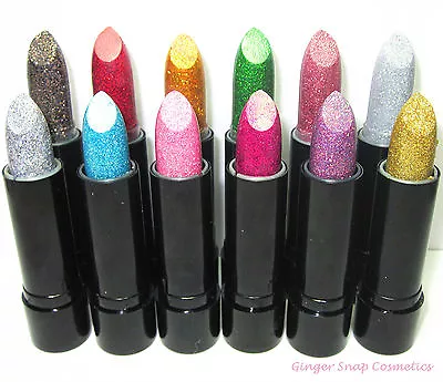 Saffron GLITTER Lipstick Sparkly Lips Girls Party Bag Filler Halloween Makeup • £2.49