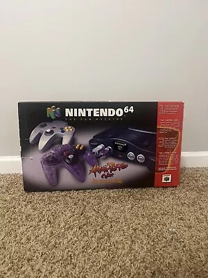 Nintendo 64 - N64 Console Atomic Purple Set - EMPTY BOX ONLY GOOD SHAPE NO FOAM • $109.99