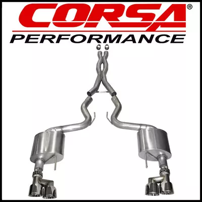 Corsa Xtreme 3  Dual Cat-Back Exhaust System Fits 2015-2018 Ford Mustang GT 5.0L • $1603.43