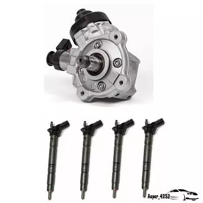 Fuel Injection Pump 0445010507 & 4Pcs Fuel Injector 03L130277A For VW Audi Seat • $854.05