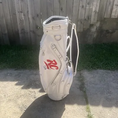 Vintage Miller Golf Bags RC Cola Royal Crown Leather White Red Made In USA New • $428.27