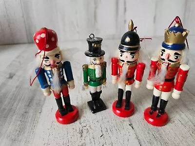 Vintage Nutcracker Ornament Soldier Set Red Green • $22.27