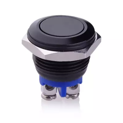 ® Momentary Push Button Switch U16A1 1NO SPST Black Metal Shell Suitable For 16M • $13.60