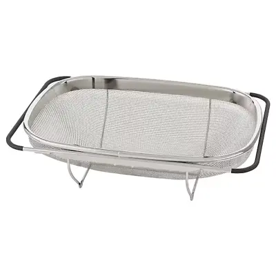 IKEA IDEALISK COLANDER Sieve Stainless Steel Kitchen Pasta Salad Rise Drainer • £15.99