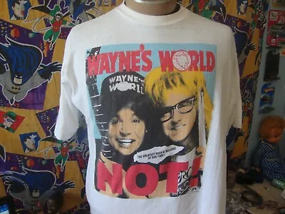Vintage 90s Wayne's World 1992 Movie Promo SNL Stanley Desantis T Shirt XL  • $332.98