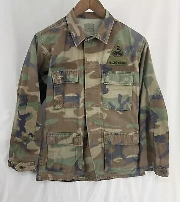 Vintage US Army Camo Size Small Mens Regular Jacket Woodland Combat Coat • $18.99