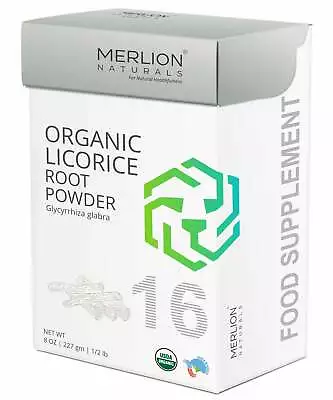 Licorice Root Powder | Glycyrrhiza Glabra 227Gm By Merlion Naturals • £15.47