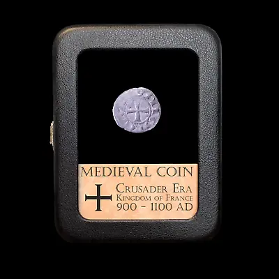 Rare French Silver Medieval Coin - Crusader Era - 900-1100 AD • $49.98