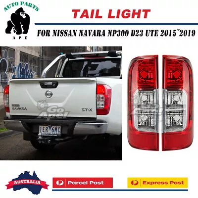 Pair LH+RH Tail Light Rear Lamp For Nissan Navara NP300 D23 Ute 2015-2019 W/ Plg • $125.98