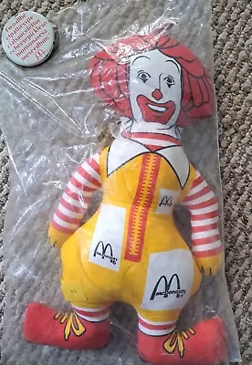 Vintage Ronald McDonald 13  Plush Toy Doll • $20