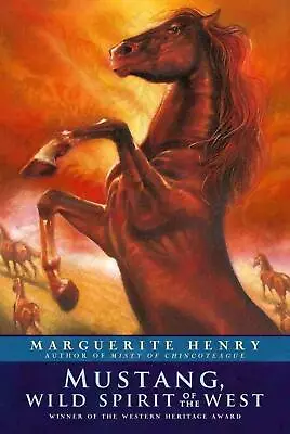 Mustang: Wild Spirit Of The West By Marguerite Henry (English) Paperback Book • $12.81