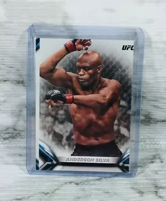 2018 Topps UFC Knockout #7 ANDERSON SILVA Base Set RARE  MISCUT !! • $9.74
