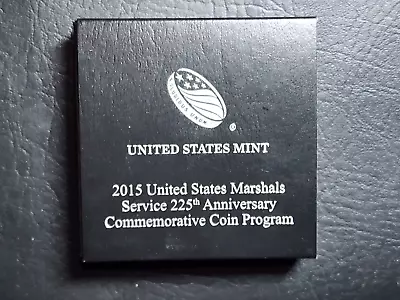 2015 P US Marshalls 225th Anniversary Proof Silver Dollar With Box/COA • £0.01