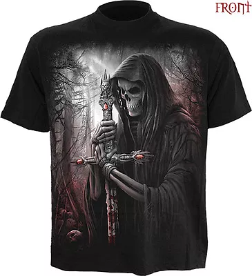 SPIRAL DIRECT SOUL SEARCHER T-ShirtReaper/Skull/Biker/Horror/Plus Size/Goth/Top • £16.99