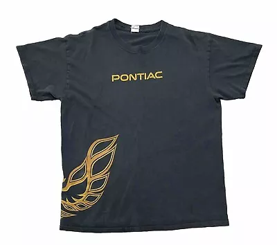 Pontiac Firebird American Muscle Wrap Around Print Black T Shirt Size Large • $14.99